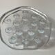 • Vintage solid glass sculptural candlestick