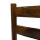 Vintage chair from the 70s minimalist design in wood and paper cord