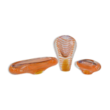 Set of Art Glass by Ivo Rozsypal,Czechoslovakia,1970's.