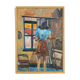 Oil painting of a young woman signed Milon 1967