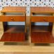 Pair of nightstands Vintage teak Scandinavian Design 1965