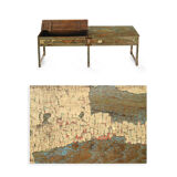 Box skated wooden table