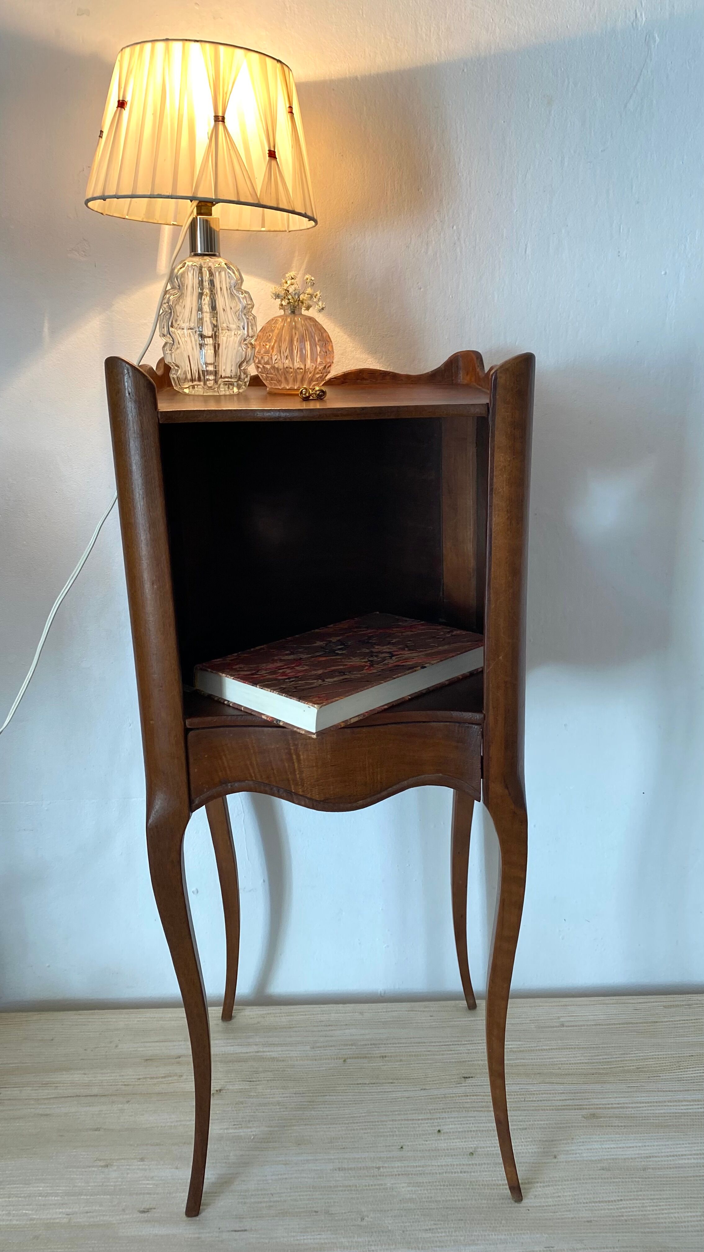 Pair of old louis XV style bedside tables