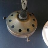 Old white ceramic pendant lamp