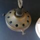 Old white ceramic pendant lamp