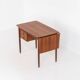 Teak drop-leaf desk