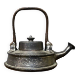 Teapot In Black Enamelled Chamotte Earth Jean Marais (1913-1998)