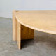 Sculptural Italian travertine coffee table, 1980s