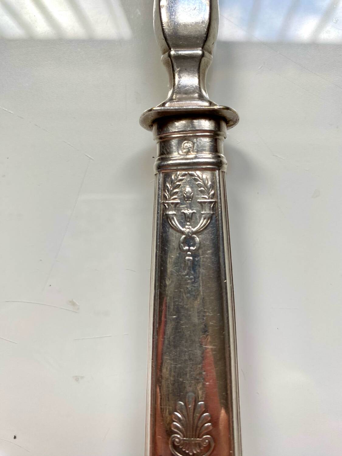 Grange louche en argent massif, époque XIXème