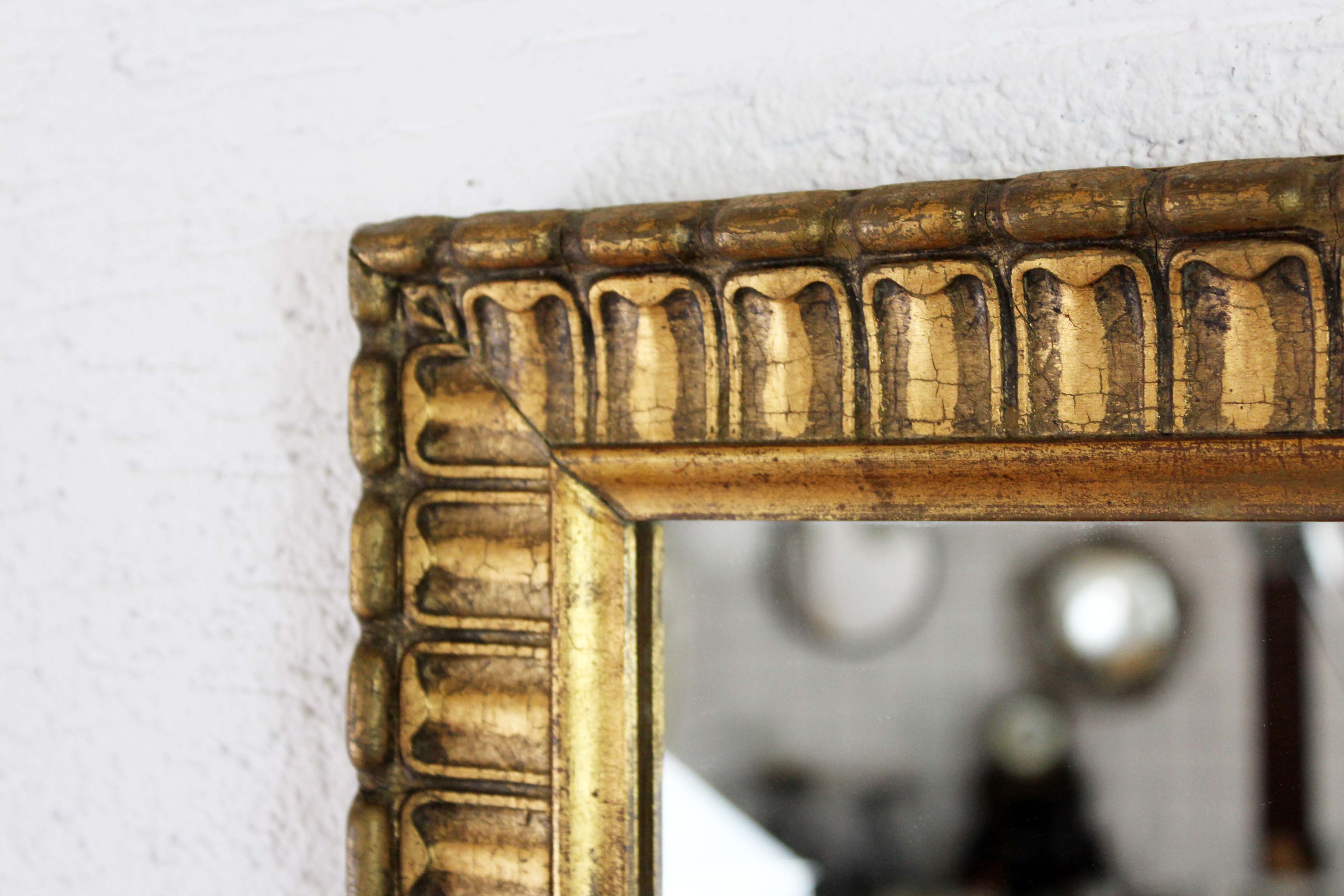 Mirror golden old stucco 61x72cm