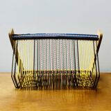 Vintage record holder for 50 vinyls - 1960s