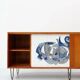 Alfred Hendrickx, Sideboard with Ceramic Art by Willy Meysmans