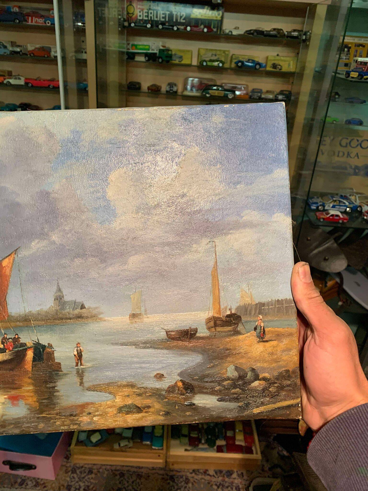 Beautiful painting Marine E. Guilleux