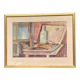 Original Swedish Watercolour On Paper – “Bottle And Window” By Eli Nybo – Dated 1976 – Vintage & Framed