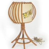 Rattan table lamp