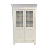 Vaisselier in chestnut patinated in white late 19th century