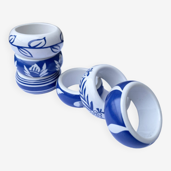 Porcelain napkin rings