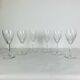 6 large Chantilly model stemmed glasses from Saint Louis, crystal, water or wine