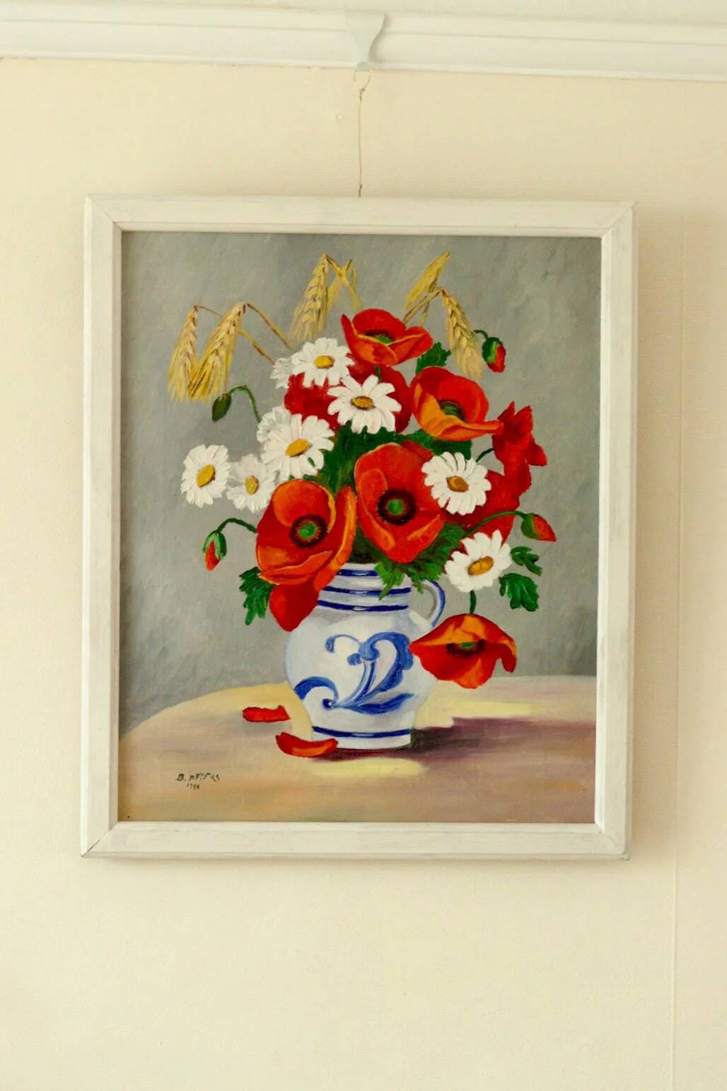 Nature morte aux coquelicots par B. Peters