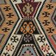 6x9 Wine Red Anatolian Kilim Rug, Faded Pink Oushak Wool Rug, 168x274Cm