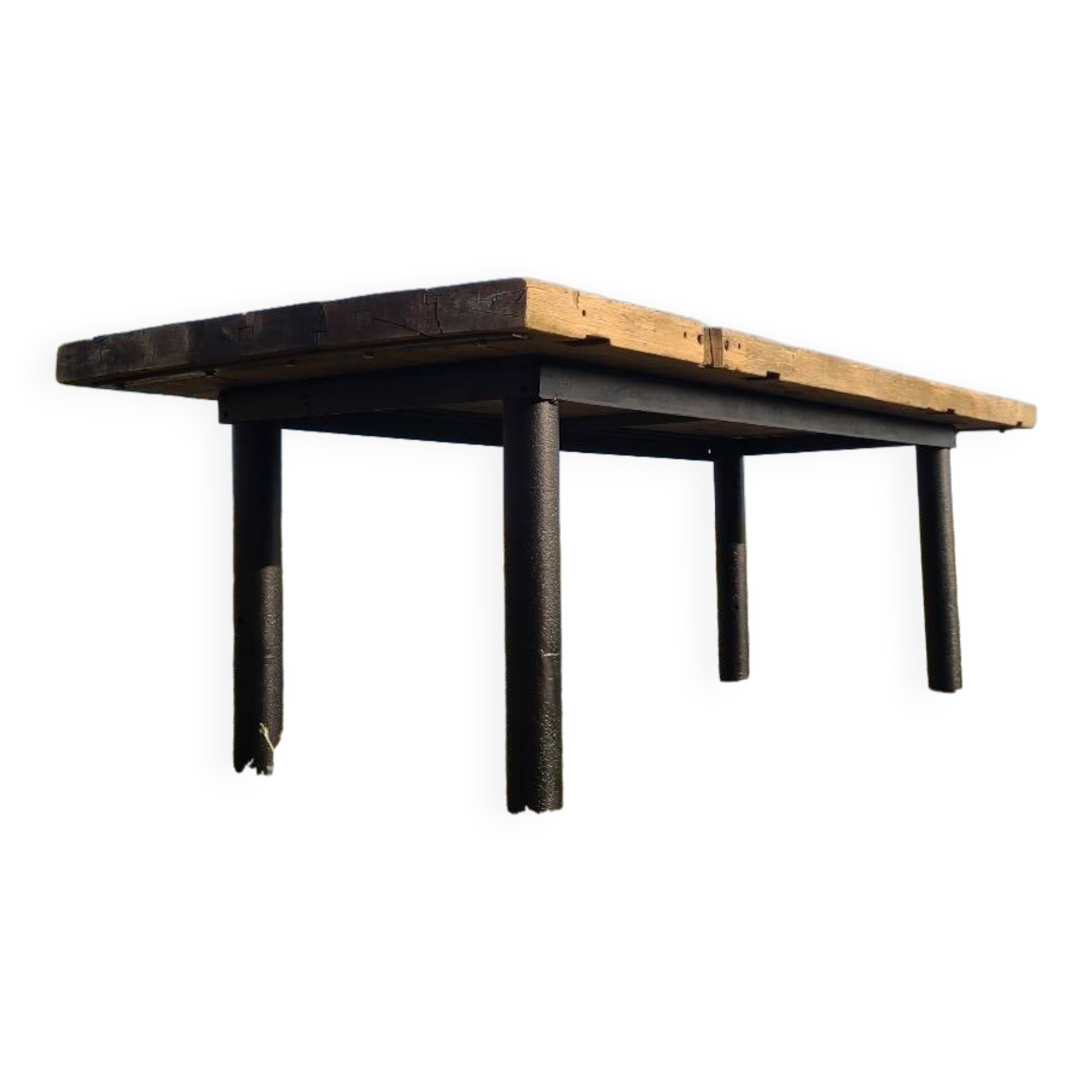 Early 20th century farmhouse table giant workbench