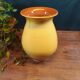 Vintage mustard yellow stoneware vase
