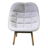 Uchiwa Quilt armchair, Hay