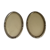 Pair of old oval art deco frames