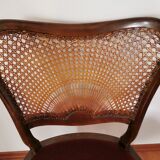 Lot de deux chaises anciennes style baroque