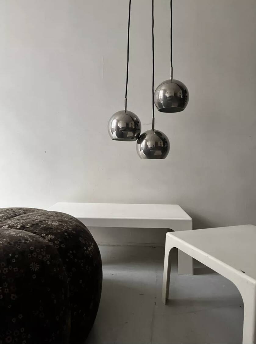 Prisunic off-white square coffee table, 1970s design