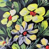 Old “flowers” painting