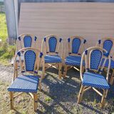 Set of 6 rattan chairs