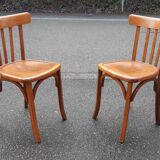 Pair of 60s bistro chairs