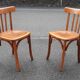 Paire de chaises bistrot années 60