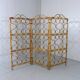 Rattan roomdivider folding screen Italy 1960’s