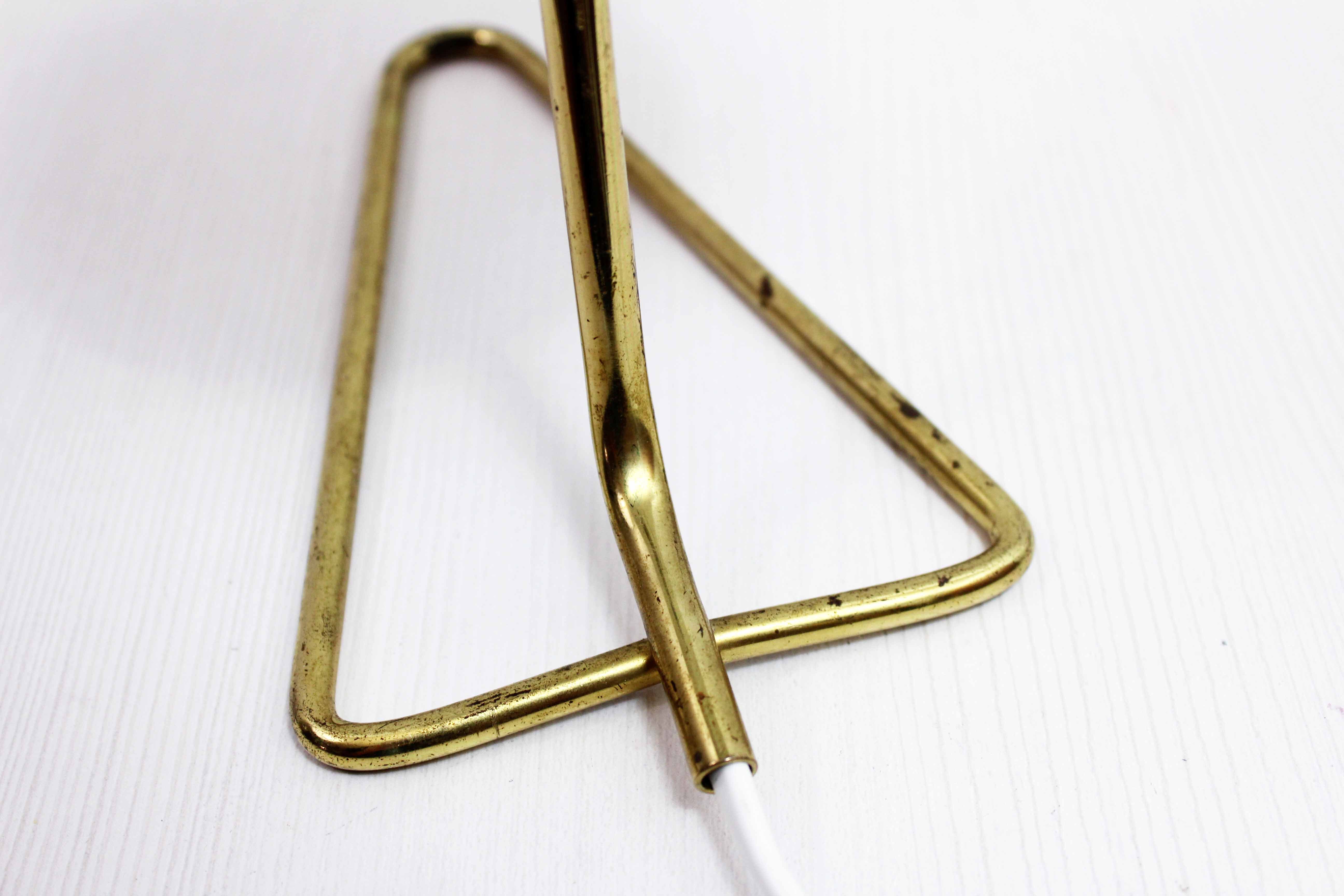 Table or hanging lamp in brass and opal glass 1970