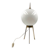 Mid-Century tripod brass table lamp, Lumi Italy 1950s