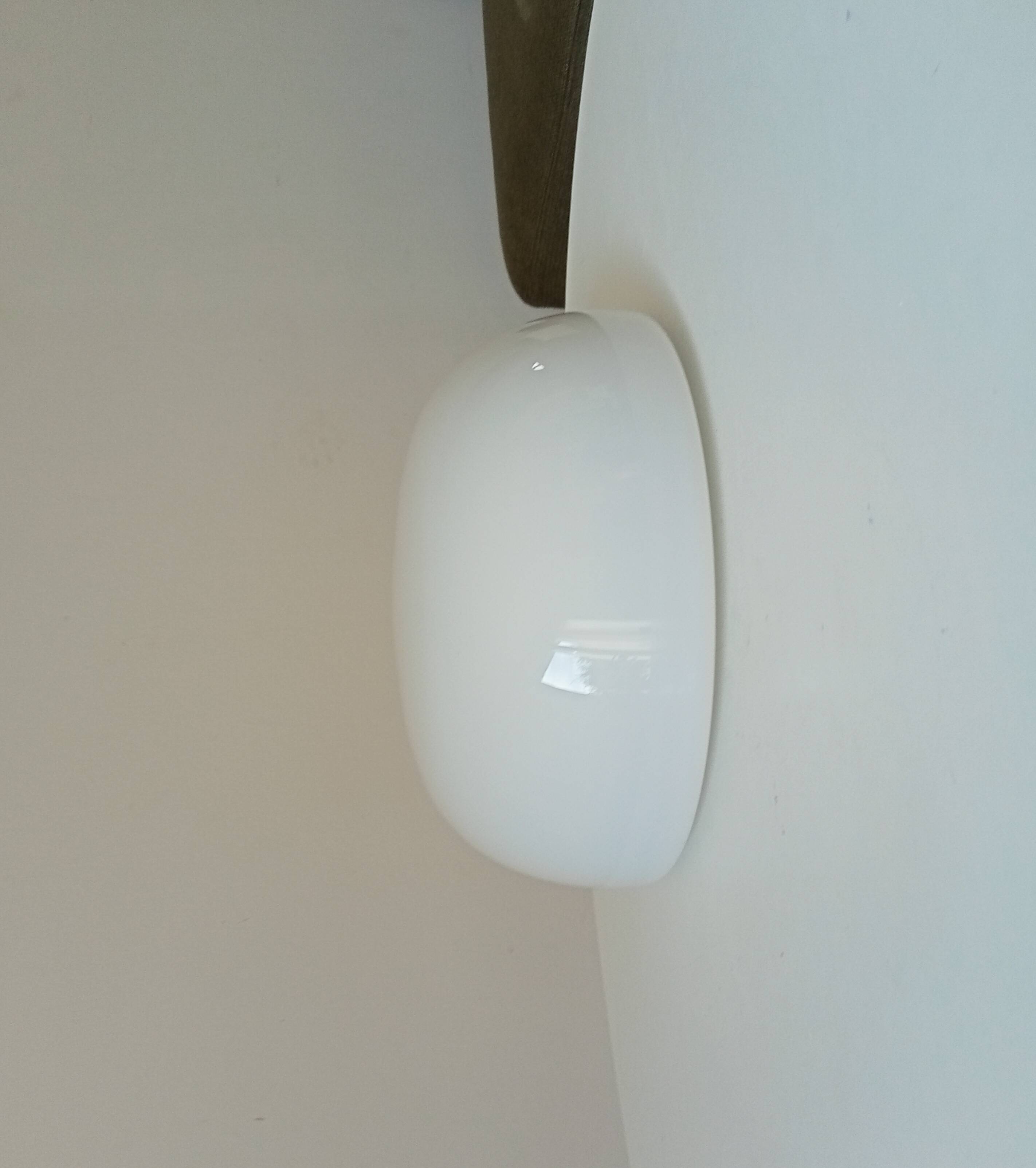 Vintage opaline dome ceiling light from the 60s