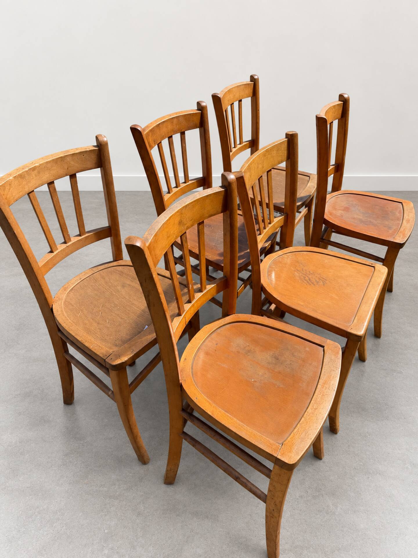 Set of 6 vintage Luterma bistro chairs