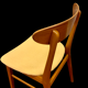 Scandinavian chairs 1960s/70s in solid beech and teak