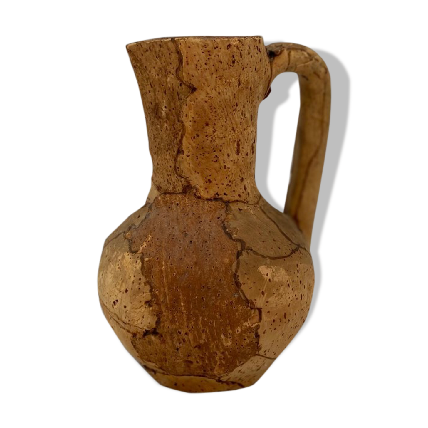 Plastic ceramic pitcher covered in cork - small model