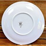 7 anciennes assiettes à dessert Creil et Montereau Terre de fer