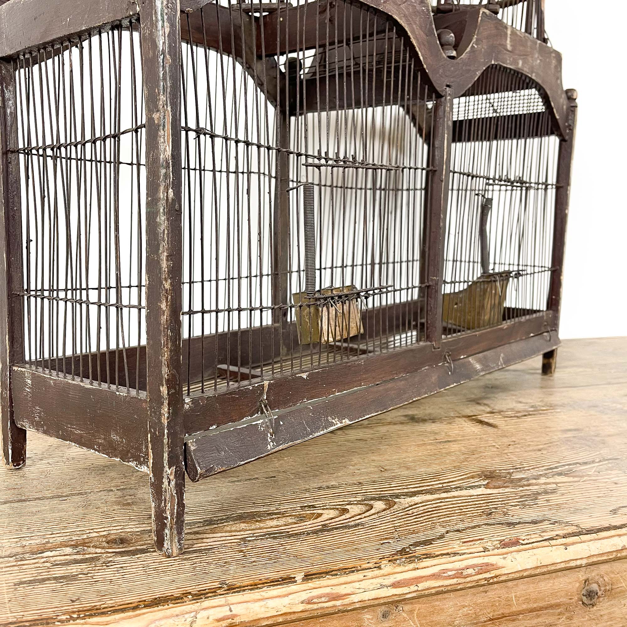 Brocant bird cage patina