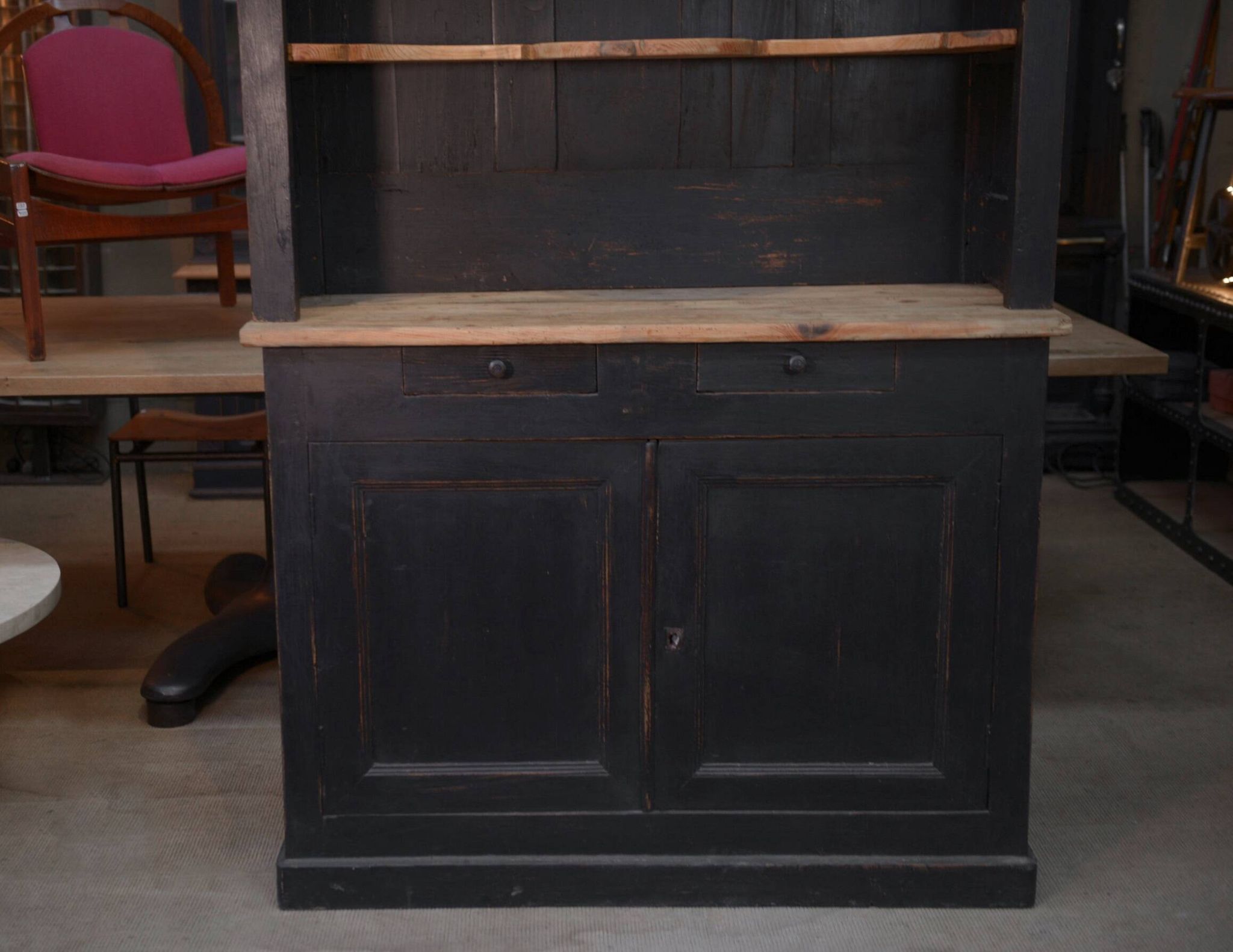 2-part sideboard in late 19th century fir