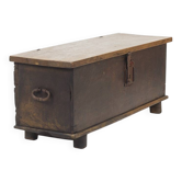 Rustic 18th Century Farmhouse Antique Primitive Six Plank Spanish Chest