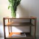small danish trolley or sidetable in teak  from the 70s