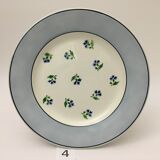 Lot de 6 assiettes plates « digoin sarreguemines » modèle albe