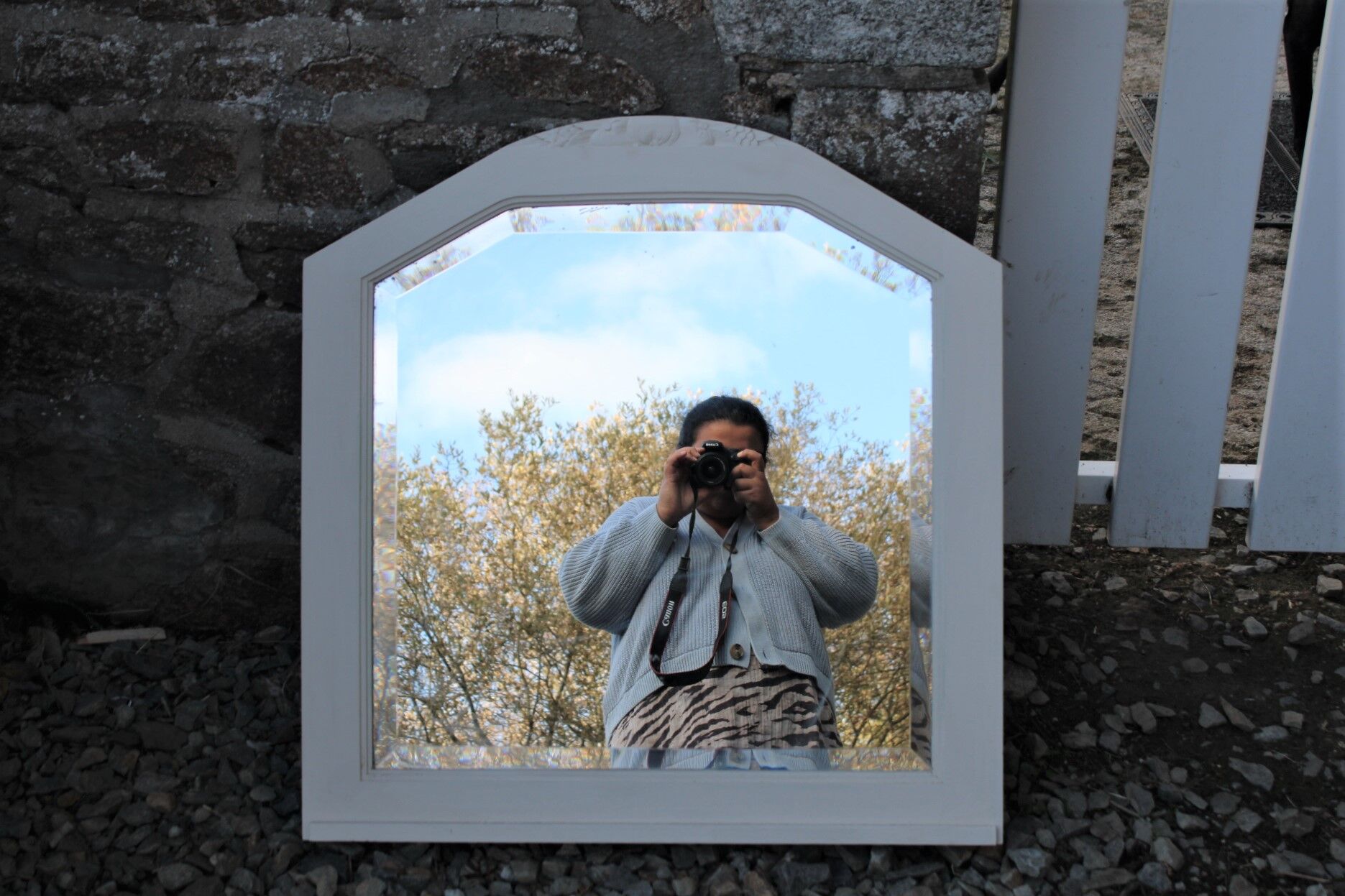 Art Deco beveled mirror