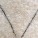 Carpet Berber Moroccan Beni Ouarain Marmoucha 1, 52 x 1, 05 black diamond