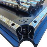 USM Haller desk table – black oak veneer top